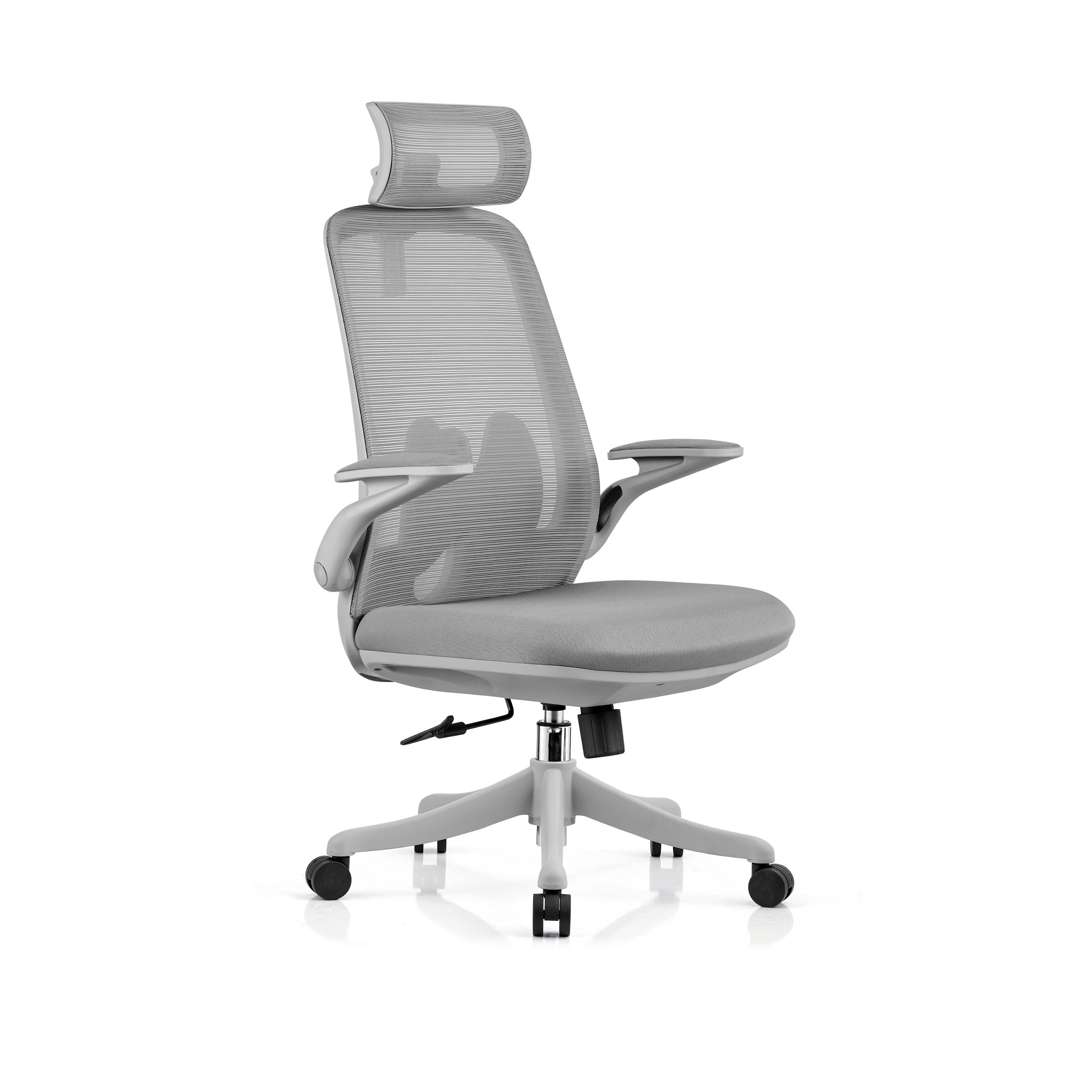 Ergonomic hotsell grey chair